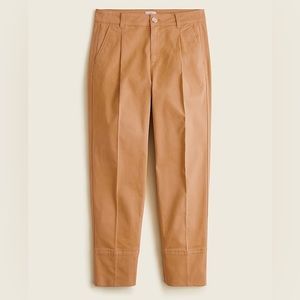 New! Jcrew Pleated chino pant in Burnt Caramel - 6